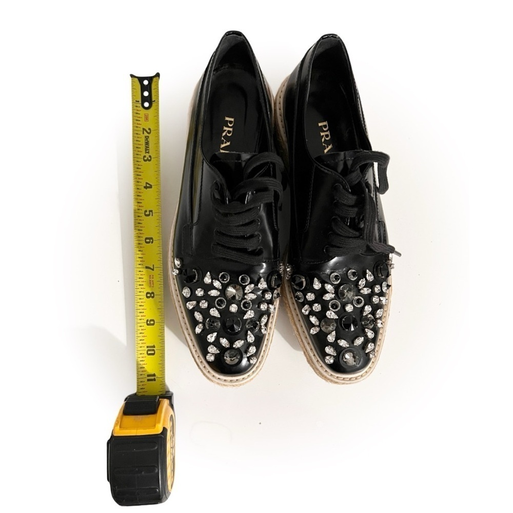 Prada Black Platform Sneakers with Embellishments - Picture 2 of 9